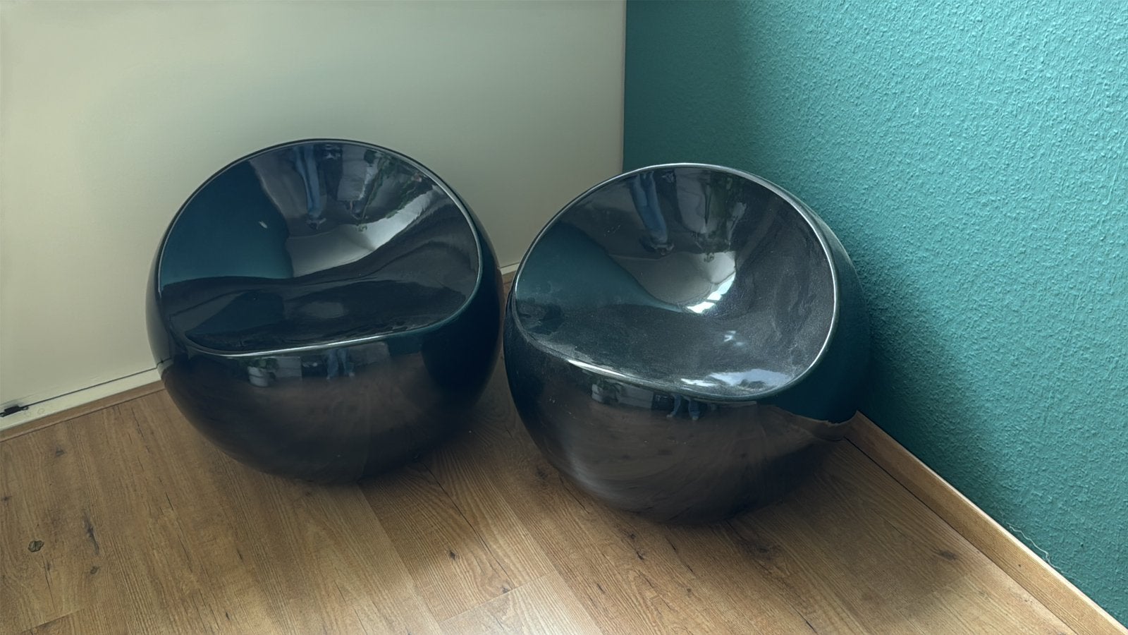 Ball chairs te koop, 2 stuks, zwart, Huis en Inrichting, Ophalen, Zo goed als nieuw, Zwart