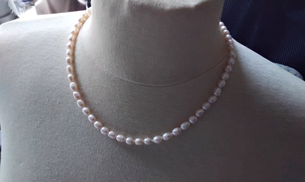 Prachtige Ketting van Authentieke Parels Zilver 925 Kralen, Sieraden, Tassen en Uiterlijk, Kettingen, Ophalen of Verzenden, Nieuw