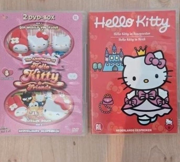 DVD Hello Kitty 2 stuks - Kinderfilms, peuters, Alle leeftijden, Ophalen of Verzenden, Gebruikt