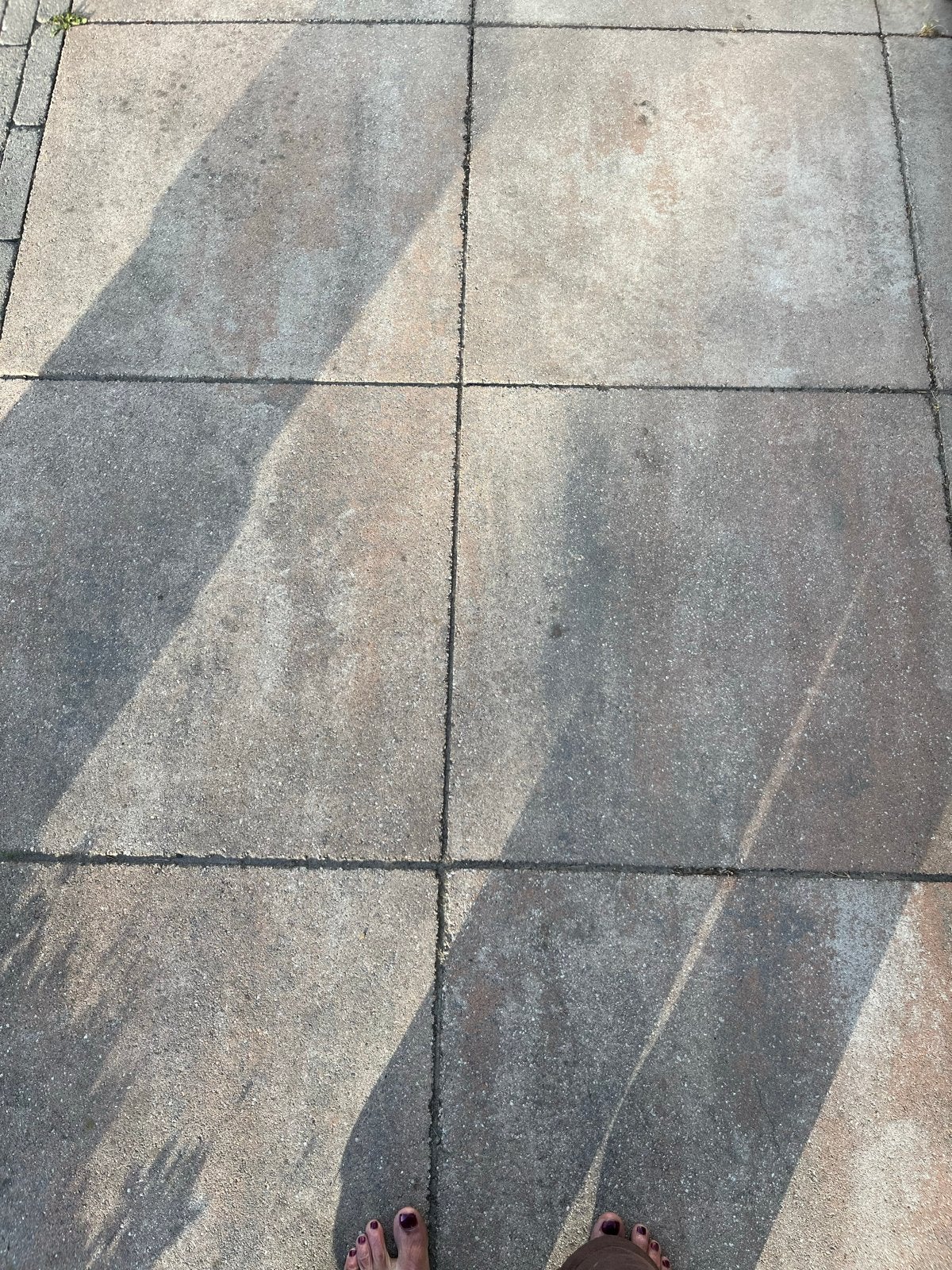 Gebruikte terrastegels van beton 45 m2 gratis afhalen, Gebruikt, Ophalen of Verzenden, 10 m² of meer, Beton