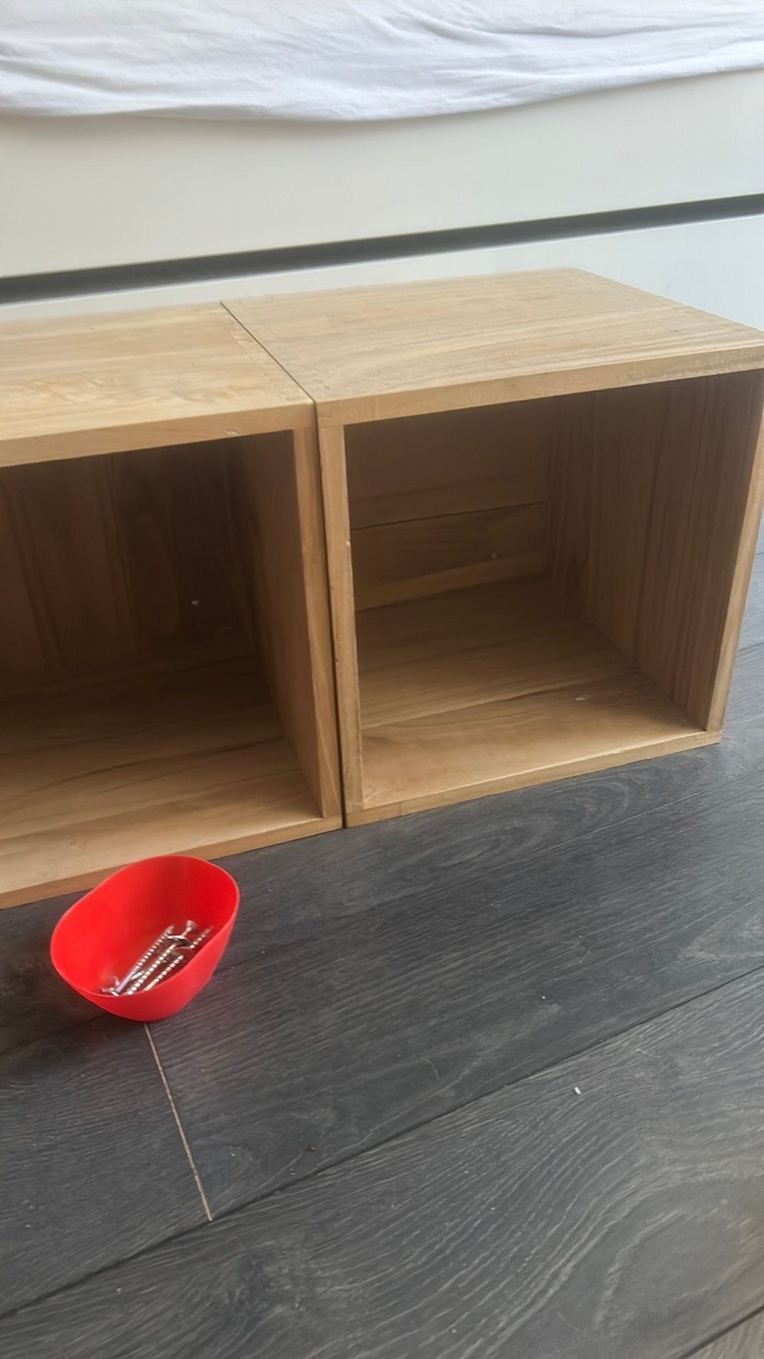 Twee losse kasten als decoratie voor je kamer met schroeven, Ophalen of Verzenden, Zo goed als nieuw