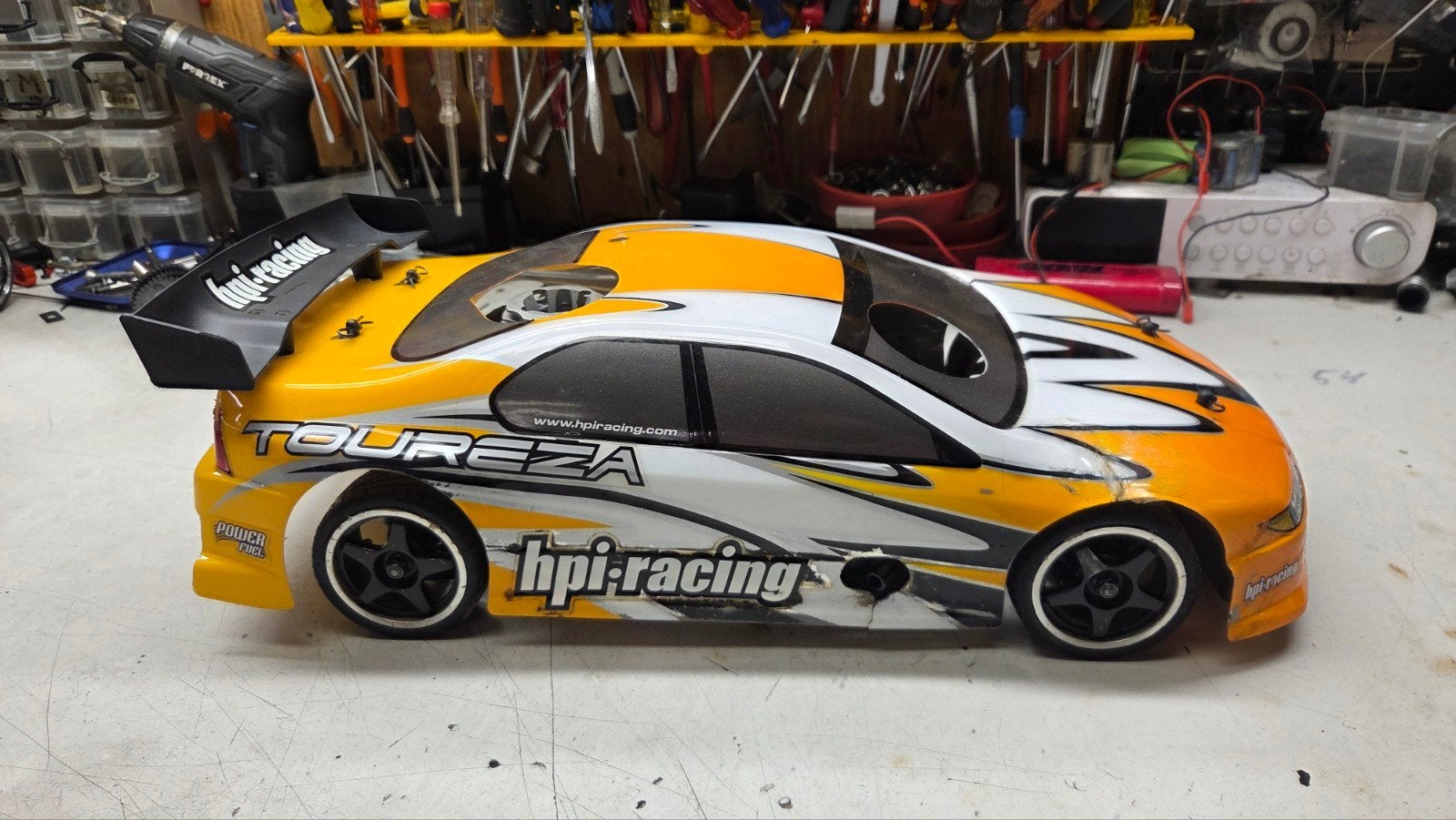 Te koop mooie hpi rs 4, Gebruikt, Ophalen of Verzenden, Schaal 1:10, Nitro