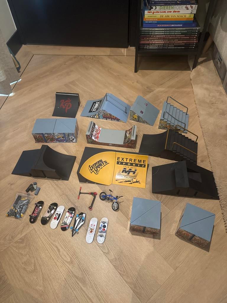 Diverse Tech Deck Collectie: Ramps, Skateboards & Extra's, Ophalen of Verzenden, Zo goed als nieuw, Speeldeck