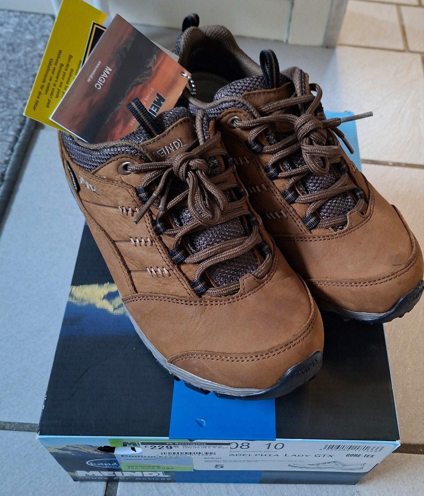 Meindl Adelphia Lady GTX wandelschoenen maat 5 - Nieuw, Sport en Fitness, Bergsport en Wandelen, Ophalen of Verzenden, Nieuw, Schoenen