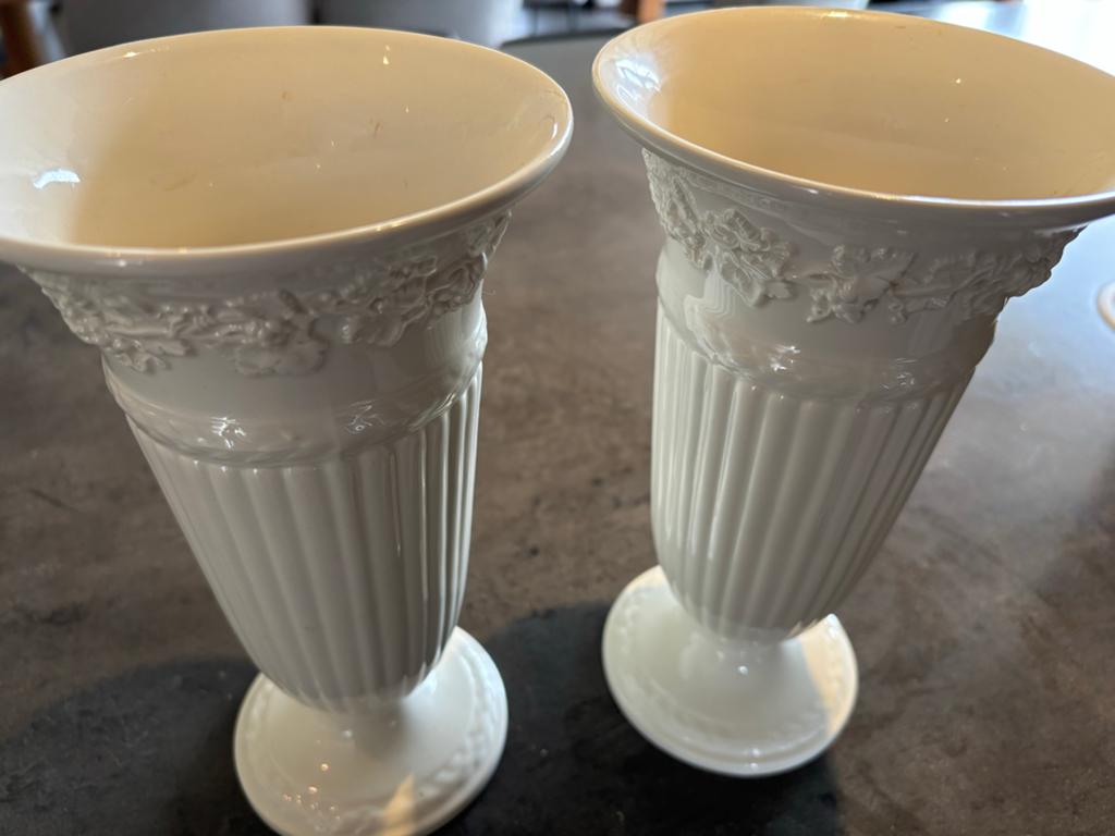 Set van 2 Wedgwood Etruria Barlaston Queen's Ware vazen, Ophalen of Verzenden