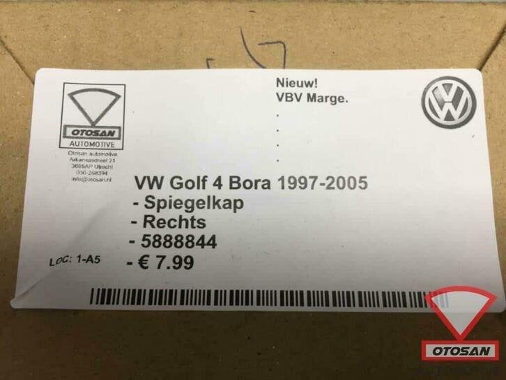 vw golf 4 bora 2002 2005 spiegelkap spiegel kap rechts nieuw, Volkswagen, Volkswagen AG, Nieuw, Berliner Ring 2
38440  Wolfsburg, DE