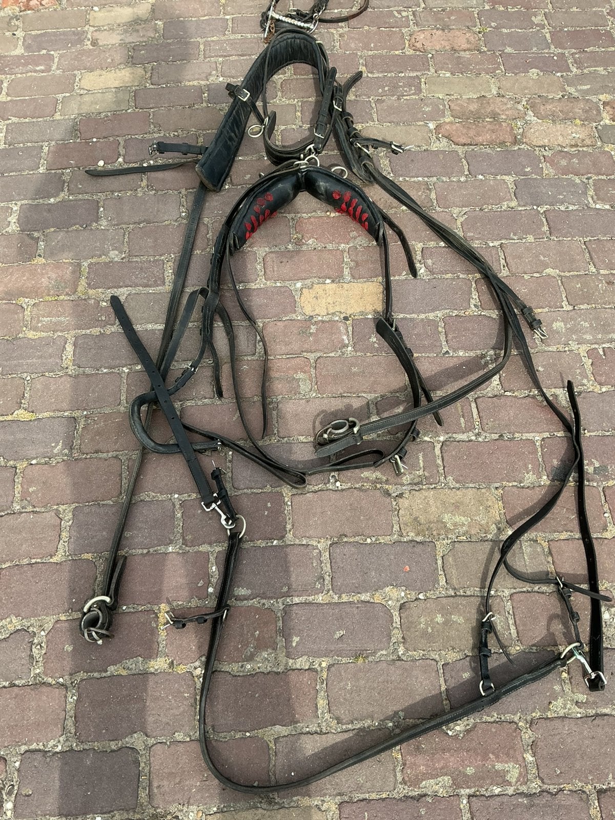 2 span ponytuig maat shetlander, een vierspan zweng ponies, Ophalen, Gebruikt, Pony