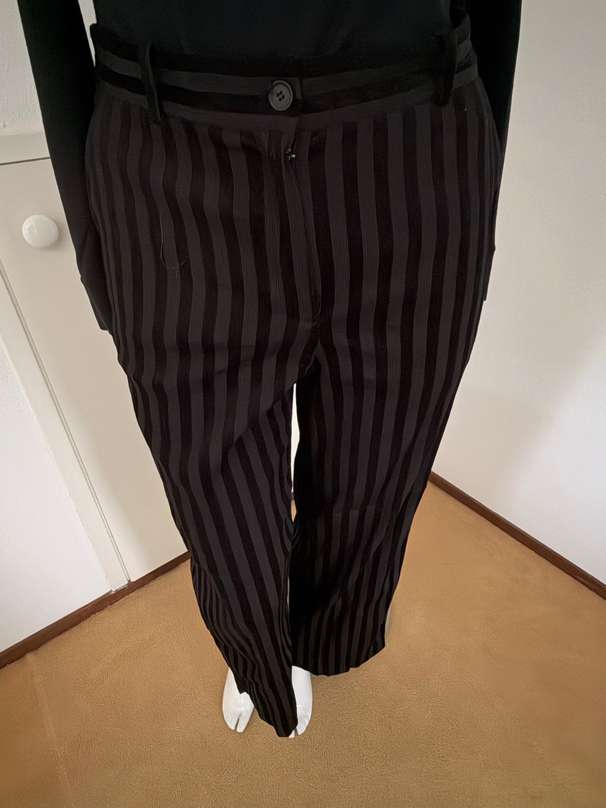 Annette Görtz gestreepte broek maat 42, Kleding | Dames, Verzenden, Zwart, Maat 42/44 (L), Zo goed als nieuw