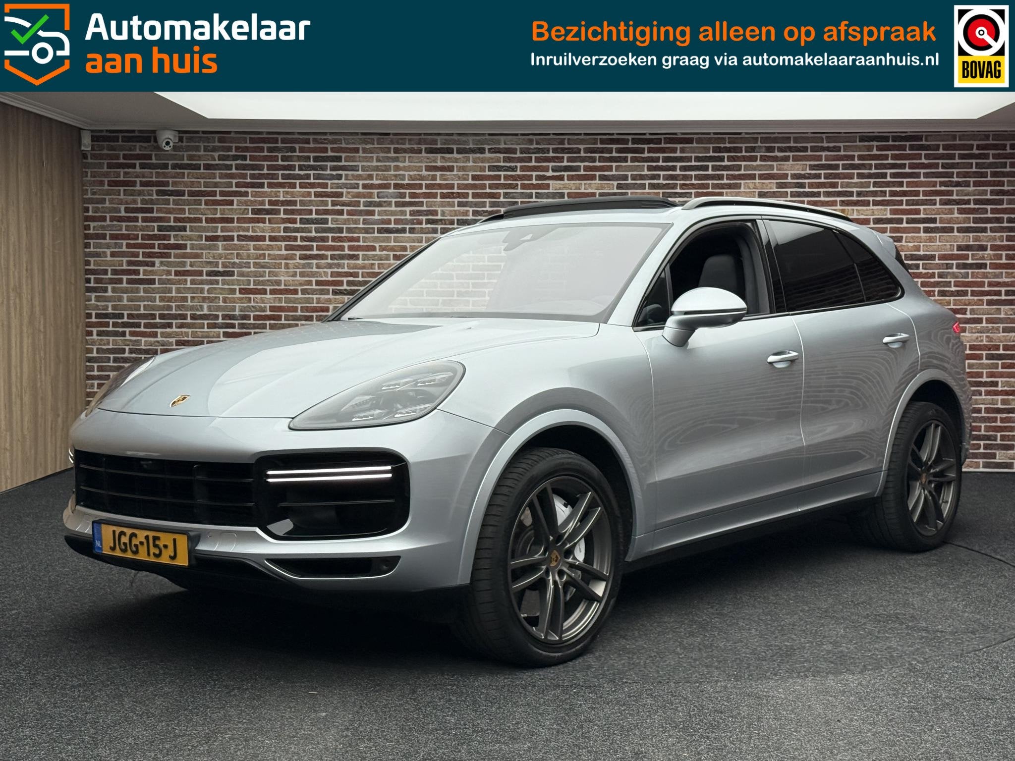 Porsche Cayenne 4.0 Turbo Panorama headup Sport Chrono Memor, Auto's, Automaat, Cayenne, Gebruikt, Lane Keeping Assist