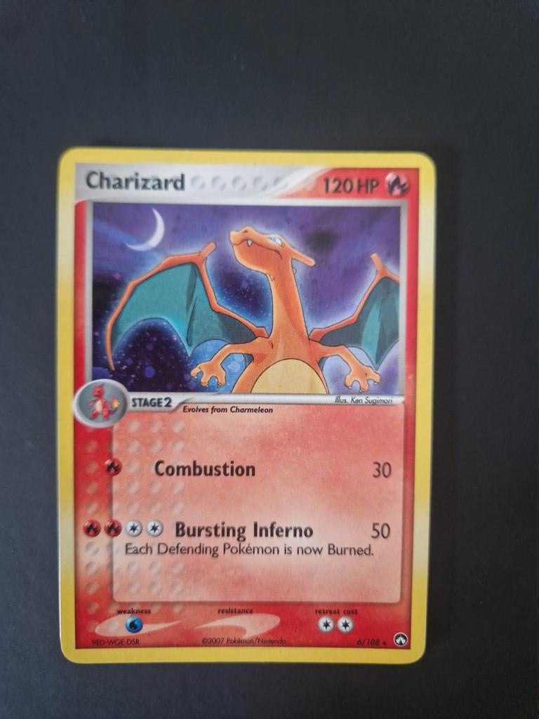 Charizard Holo Rare EX Power Keepers. Pokémon tcg zard 1, Ophalen of Verzenden, Zo goed als nieuw, Losse kaart, Foil