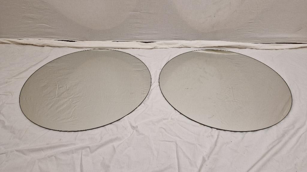 2 Badkamer spiegels 60cm rond, Overige typen, Nieuw, Minder dan 25 cm, Minder dan 100 cm