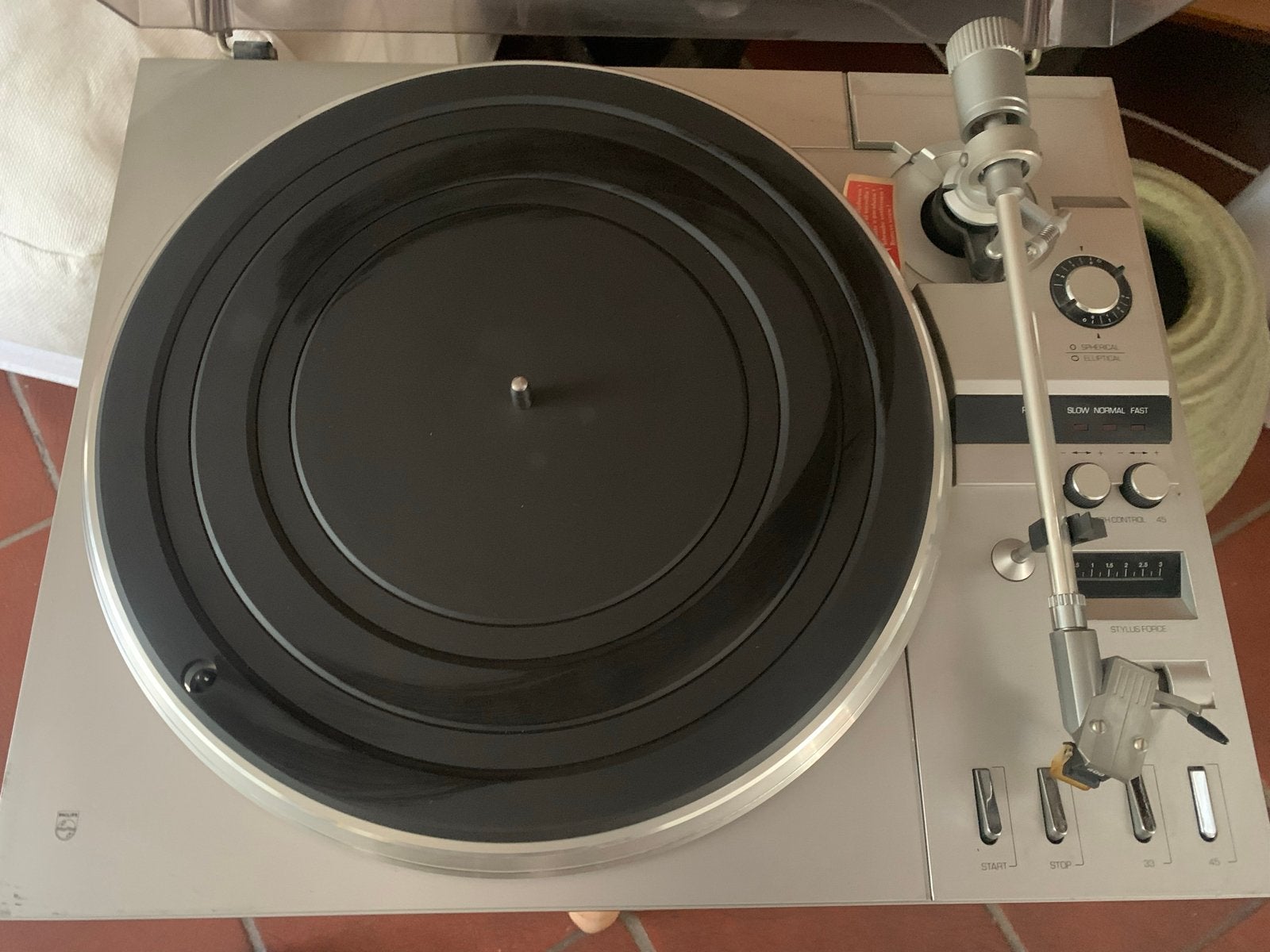 Philips F7215 Full Automatic Direct Control Platenspeler, Philips, Gebruikt, Automatisch, Ophalen of Verzenden
