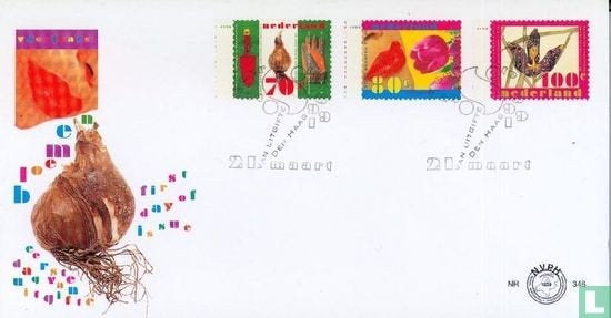 FDC E346 Voorjaarsbloemen 1996 NL onbeschreven, Ophalen of Verzenden, Nederland