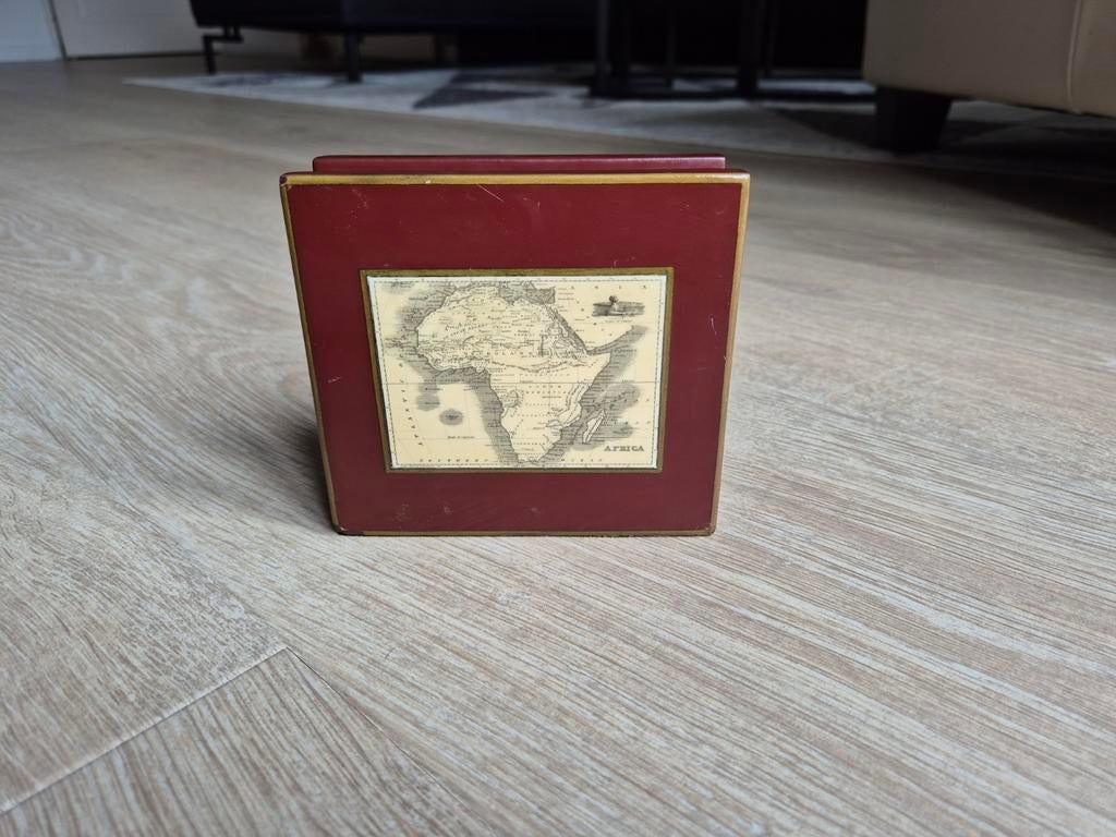 Vintage Afrika Kaart - Brievenhouder, Ophalen of Verzenden