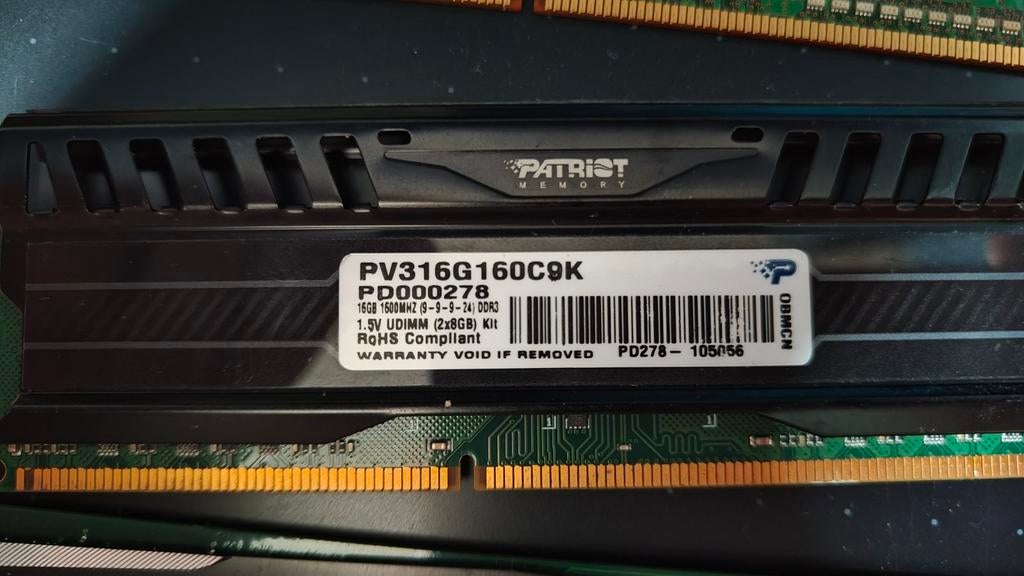 Patriot Memory DDR3 16GB 1600MHz RAM, Ophalen of Verzenden