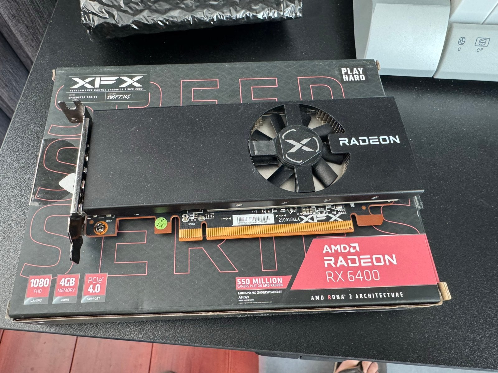 XFX Radeon RX 6400 LP Low Profile, PCI-Express 4, Ophalen of Verzenden, HDMI, GDDR5