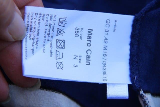 Vestje blauw/ creme Marccain mt N3 (M/38) Vaste prijs AANB, Maat 38/40 (M), Blauw, Ophalen of Verzenden, Zo goed als nieuw