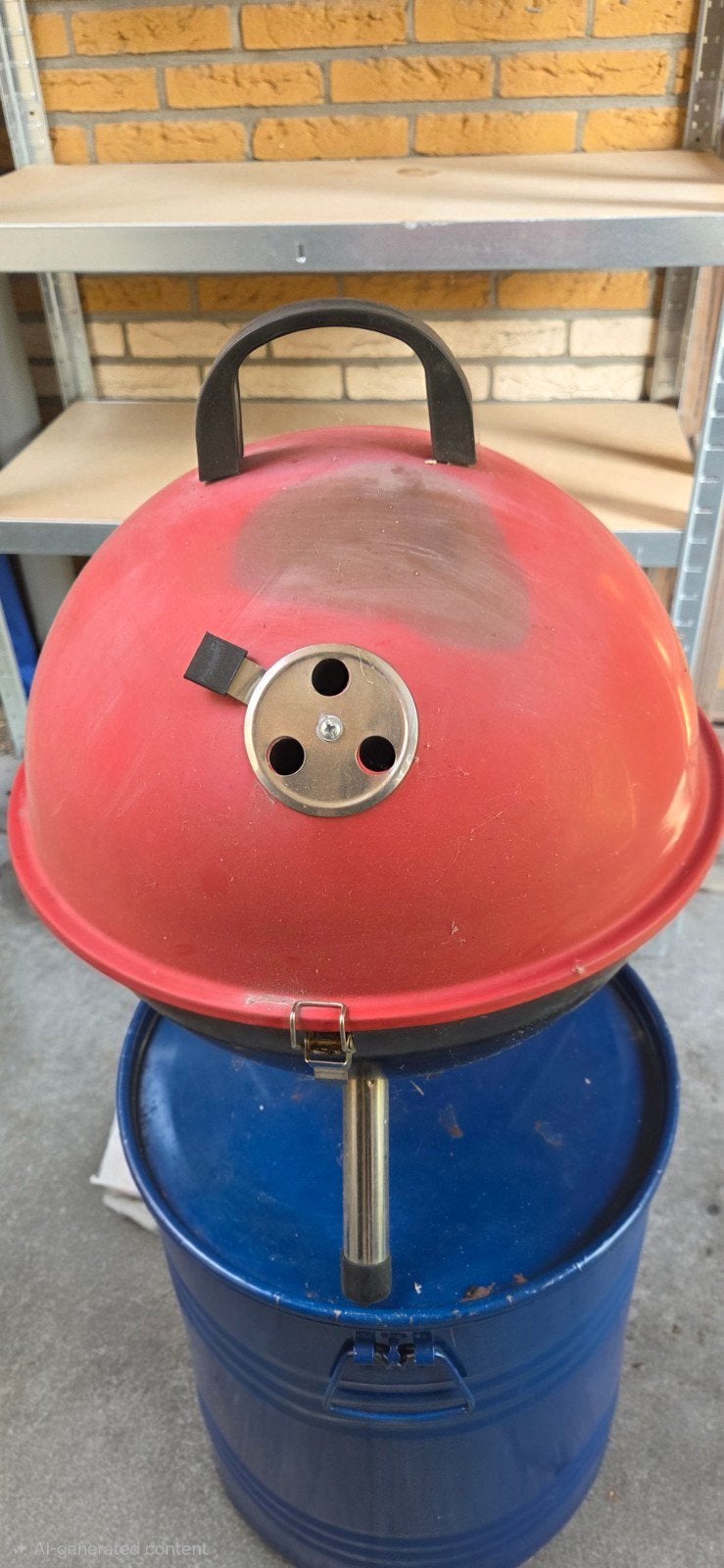 Gratis: Oude draagbare reis BBQ, Ophalen, Gebruikt