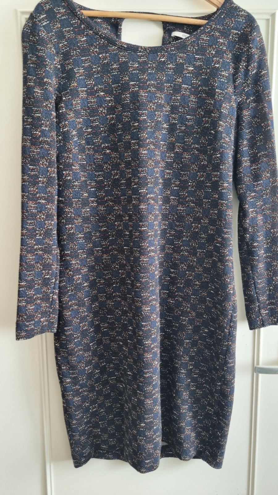 Steps jurk XL met goudkleurig draadje, Blauw, Maat 46/48 (XL) of groter, Ophalen of Verzenden, Zo goed als nieuw
