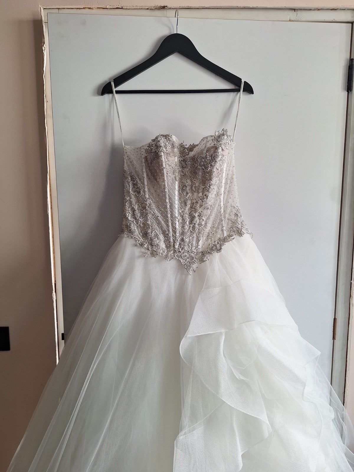 Jarice trouwjurk streppless, Trouwjurk, Nieuw, Ophalen of Verzenden, Wit