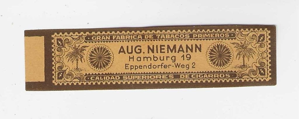 klassiek 22 -249  niemann  sigarenbanden, Ophalen of Verzenden, Zo goed als nieuw, Sigarenbandjes