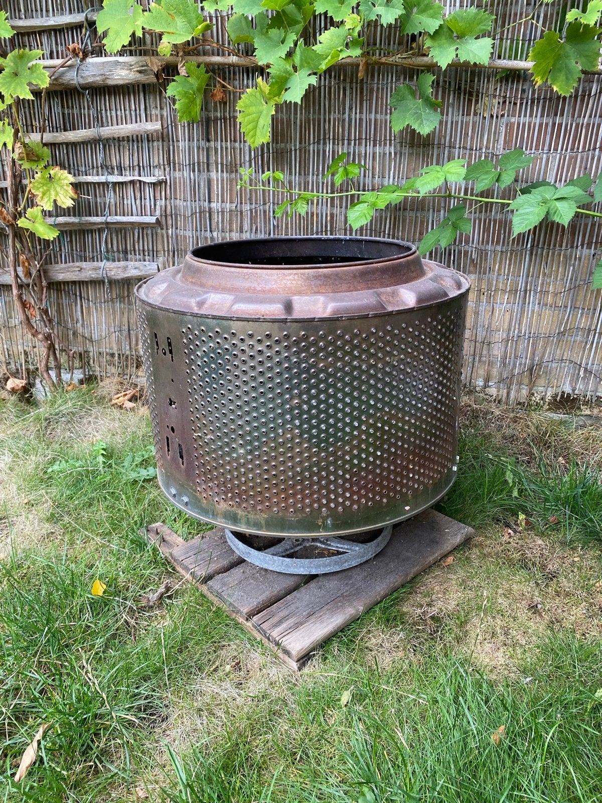Unieke vuurton/vuurkorf van wasmachinetrommel, Tuin en Terras, Ophalen, Gebruikt, Vuurton