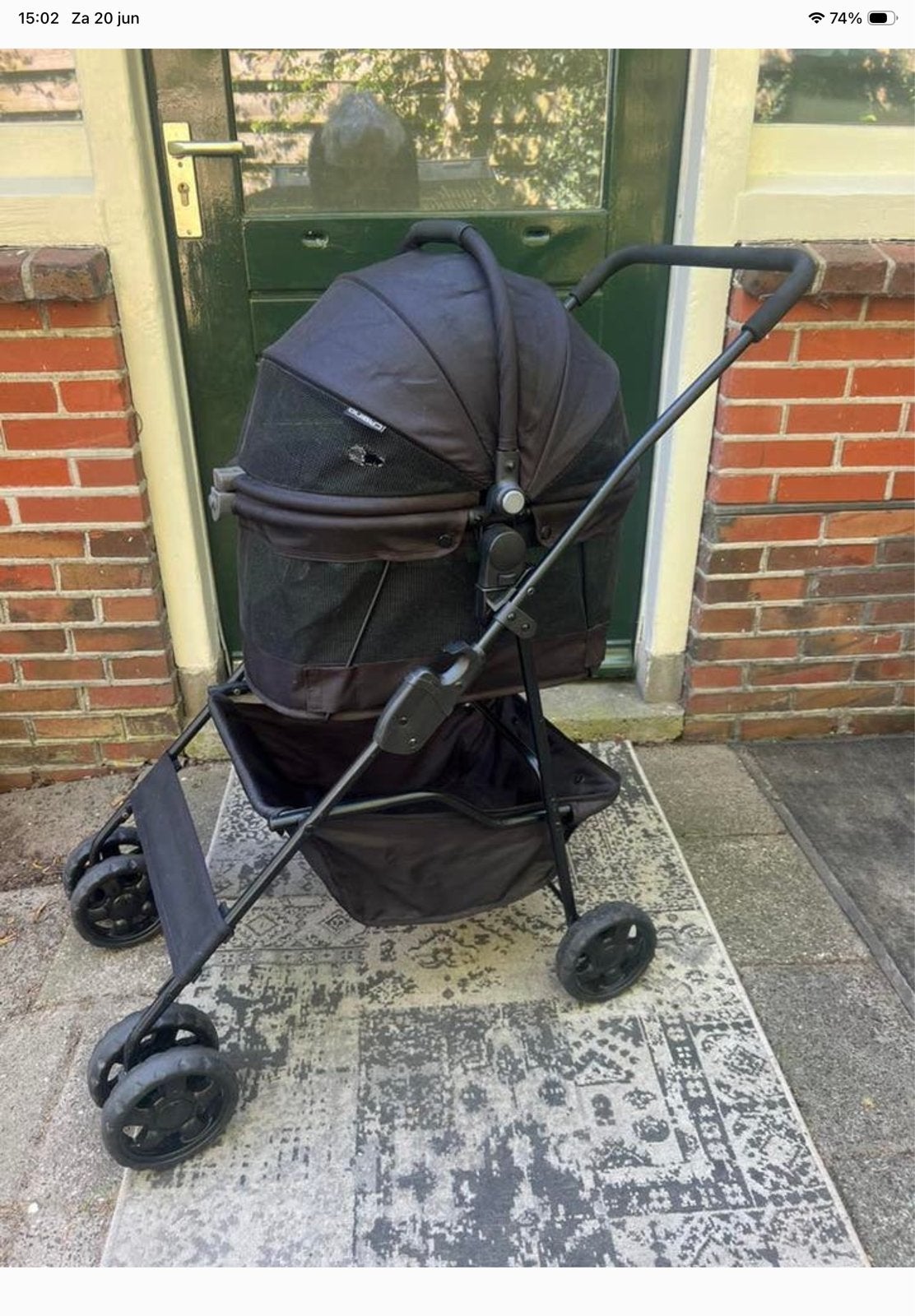 Nette buggy voor klein hondje of puppy, Ophalen