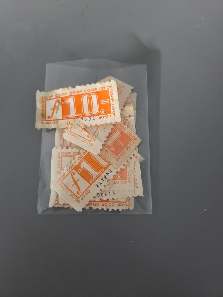 Oude Co-op en Tonnema statiegeld bonnen/zegels, Verzamelen, Ophalen of Verzenden, Gebruikt