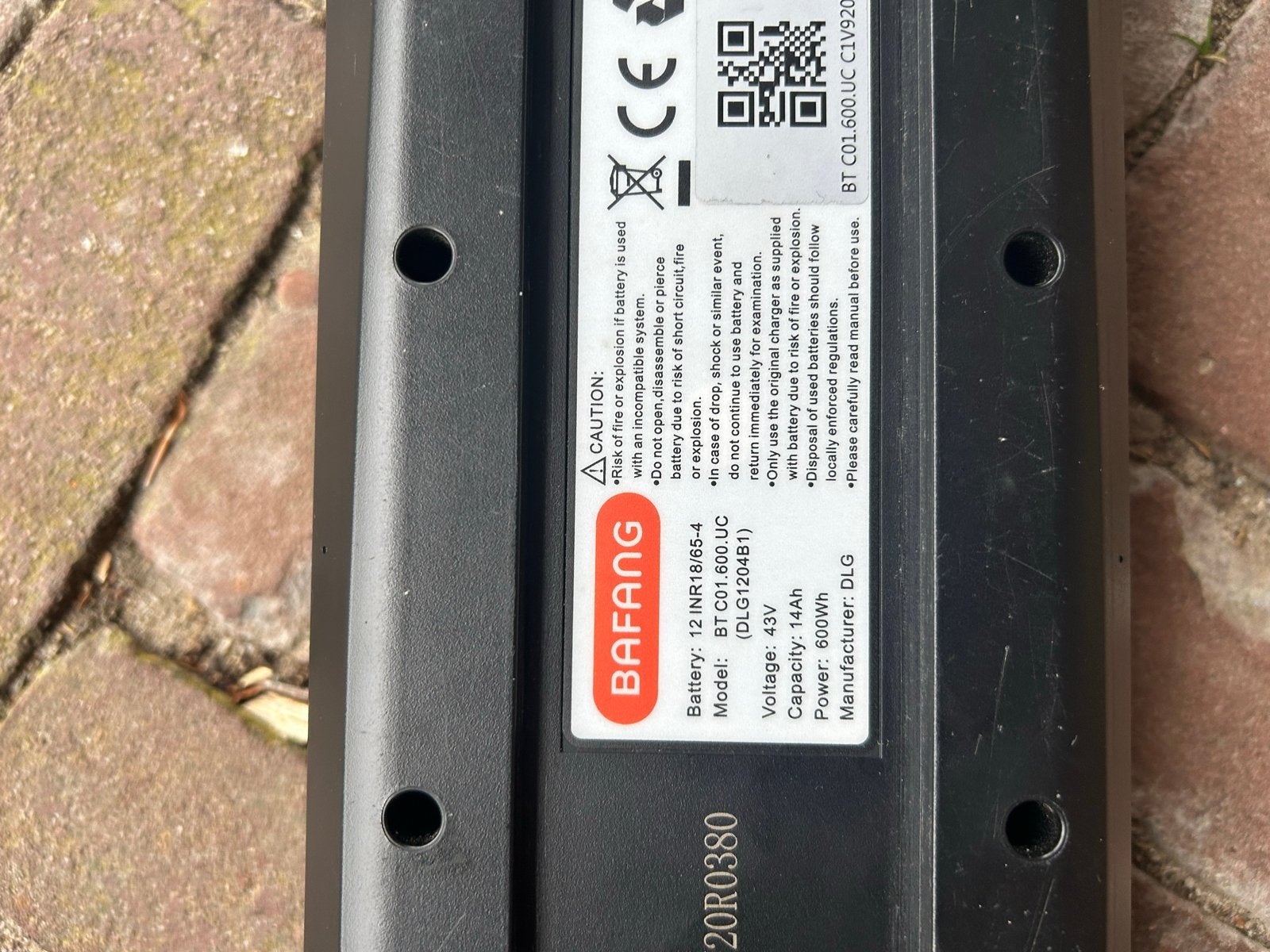 Bafang 600Wh accu (defect), Verzenden, Gebruikt