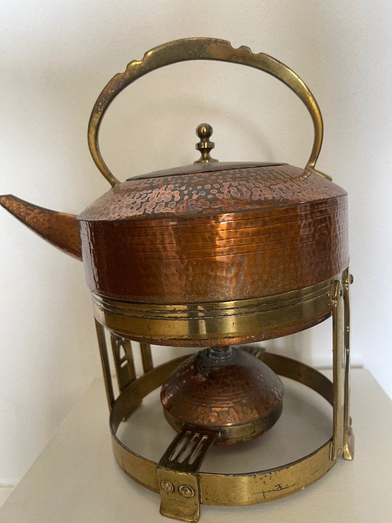 Samowar theepot koper en messing, Antiek en Kunst, Ophalen of Verzenden