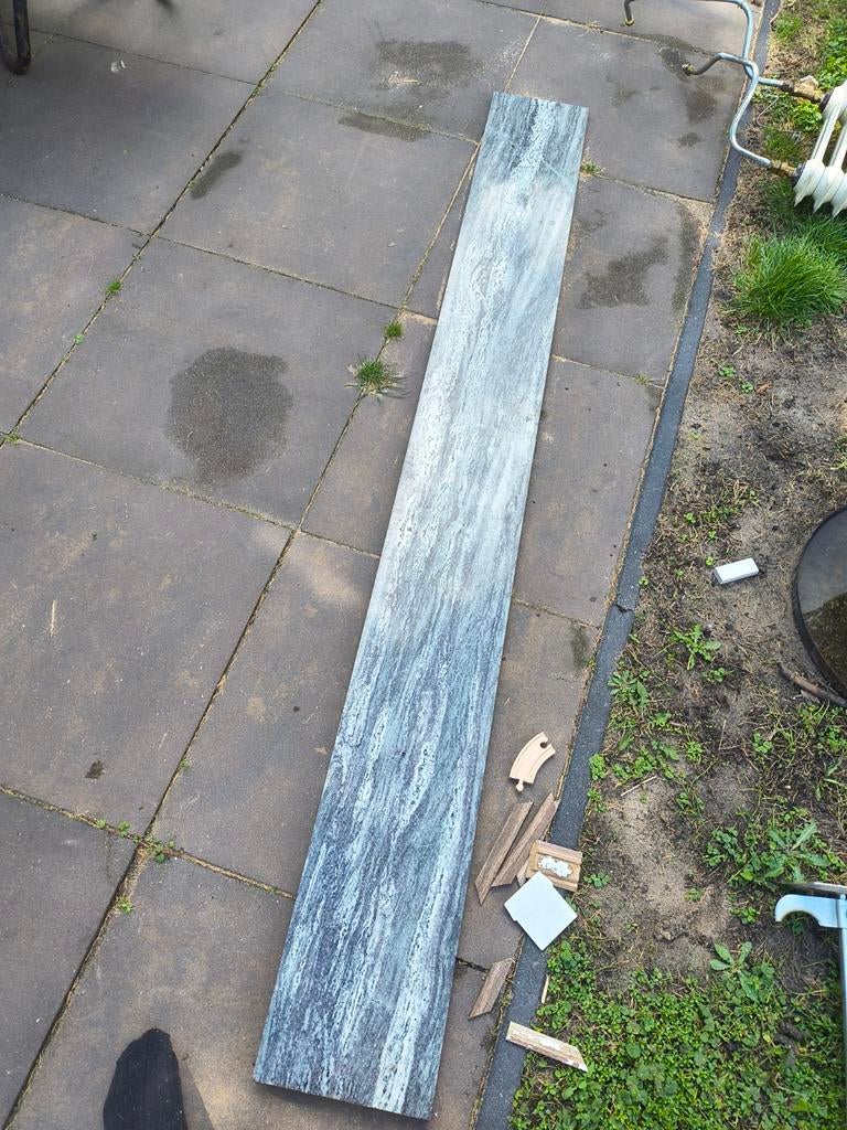 Marmerwn vensterbank, Doe-het-zelf en Verbouw, Tegels, Ophalen, 60 cm of meer, Gebruikt, Keramiek