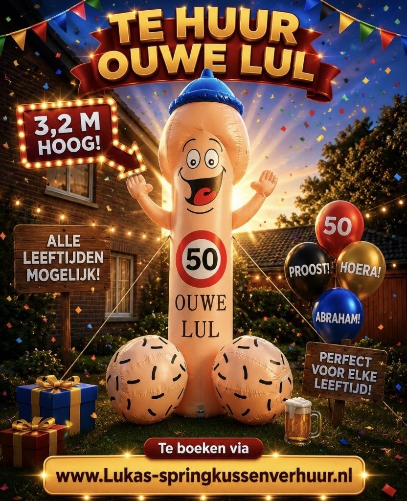 Ouwe Lul pop te huur 3 meter hoog!  35,-, Ophalen, Nieuw, Carnaval