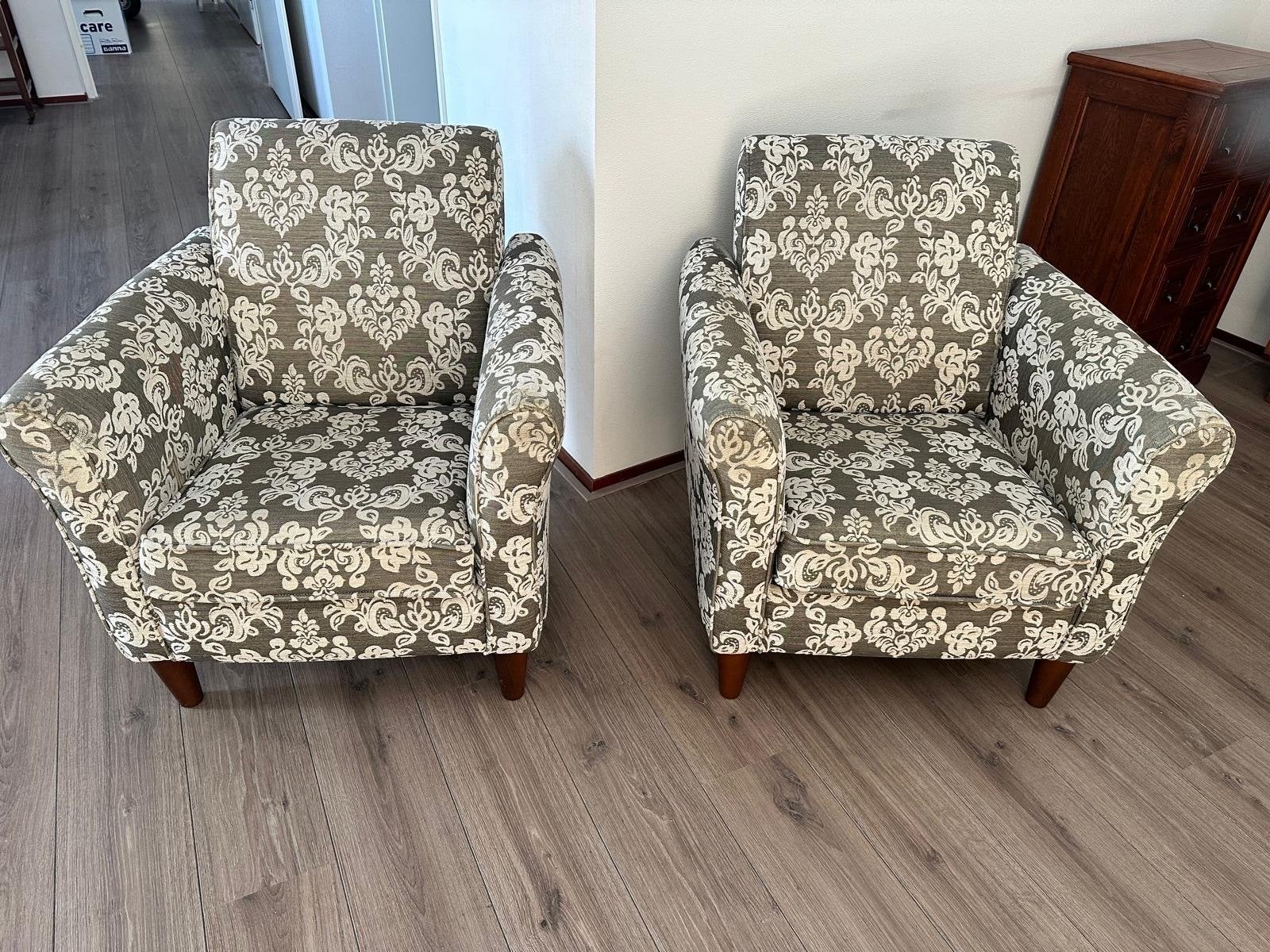 Twee comfortabele 'Rhone' fauteuils (83x73x73), Ophalen, Gebruikt, 75 tot 100 cm, 75 tot 100 cm