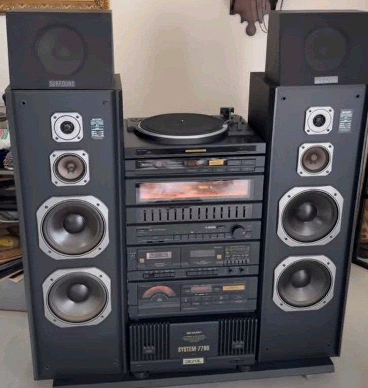 sharp stereo hifi system 7700, Ophalen, Sharp