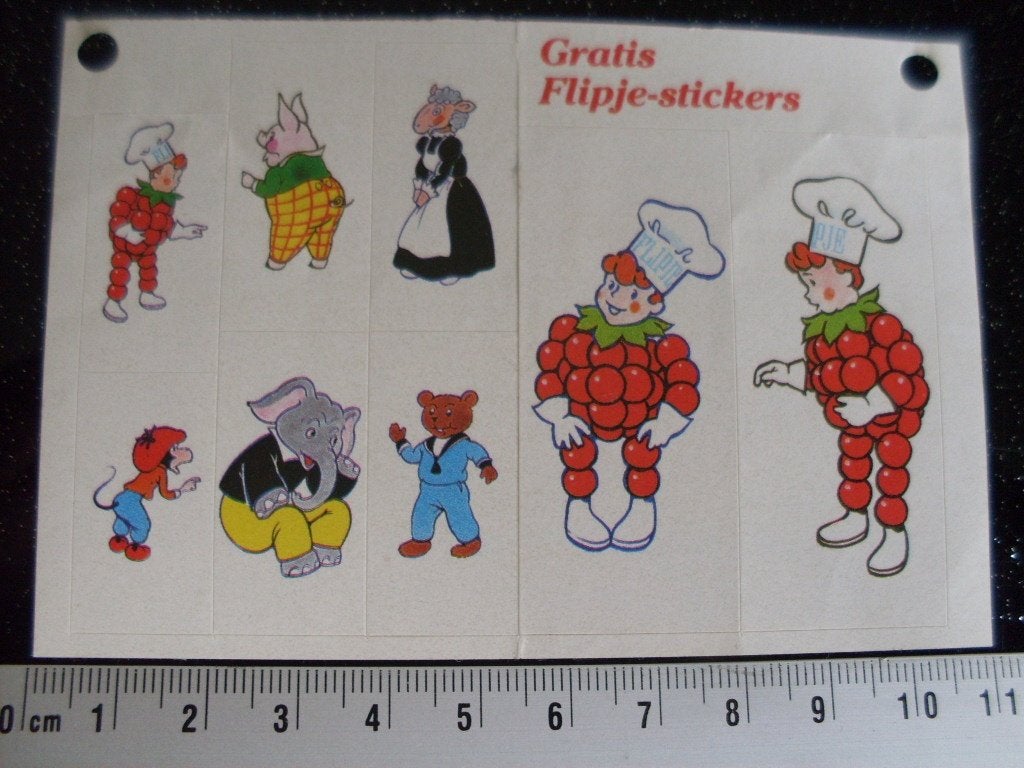 8x sticker flipje betuwe appelstroop, Verzenden, Zo goed als nieuw, Merk