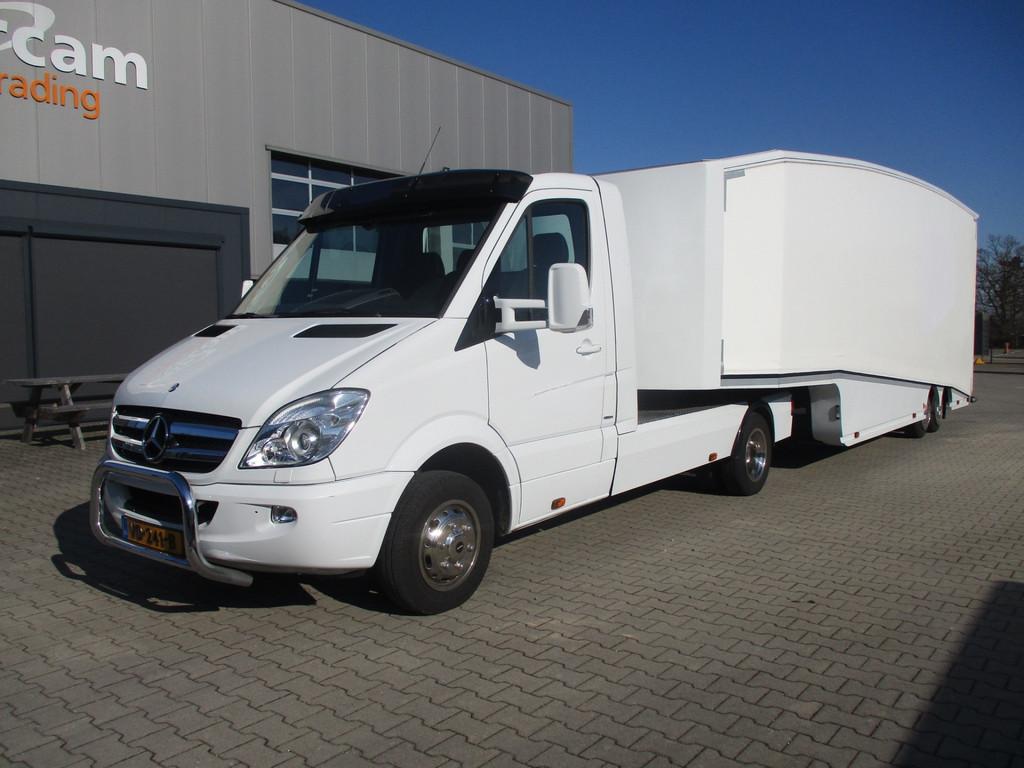 Mercedes-Benz 519 CDI | AIRCO | ESVE CAR TRANSPORTER TRAILER, Auto's, Bestelauto's, Automaat, Euro 5, Achterwielaandrijving, Gebruikt
