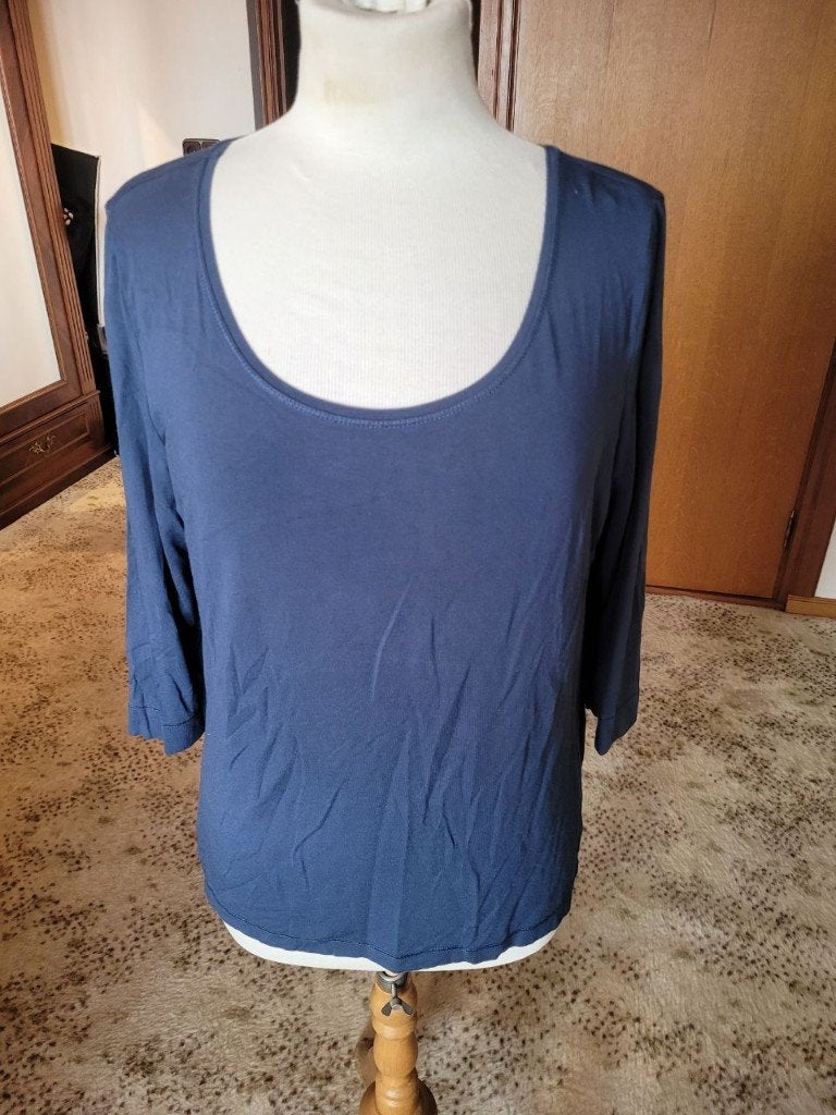 Blauwe Expresso bassis top/shirt maat XXL, Zo goed als nieuw, Expresso, Blauw, Shirt of Top