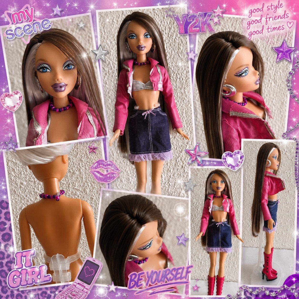 Unieke My Scene Barbie met professioneel herworteld haar, Ophalen of Verzenden, Gebruikt