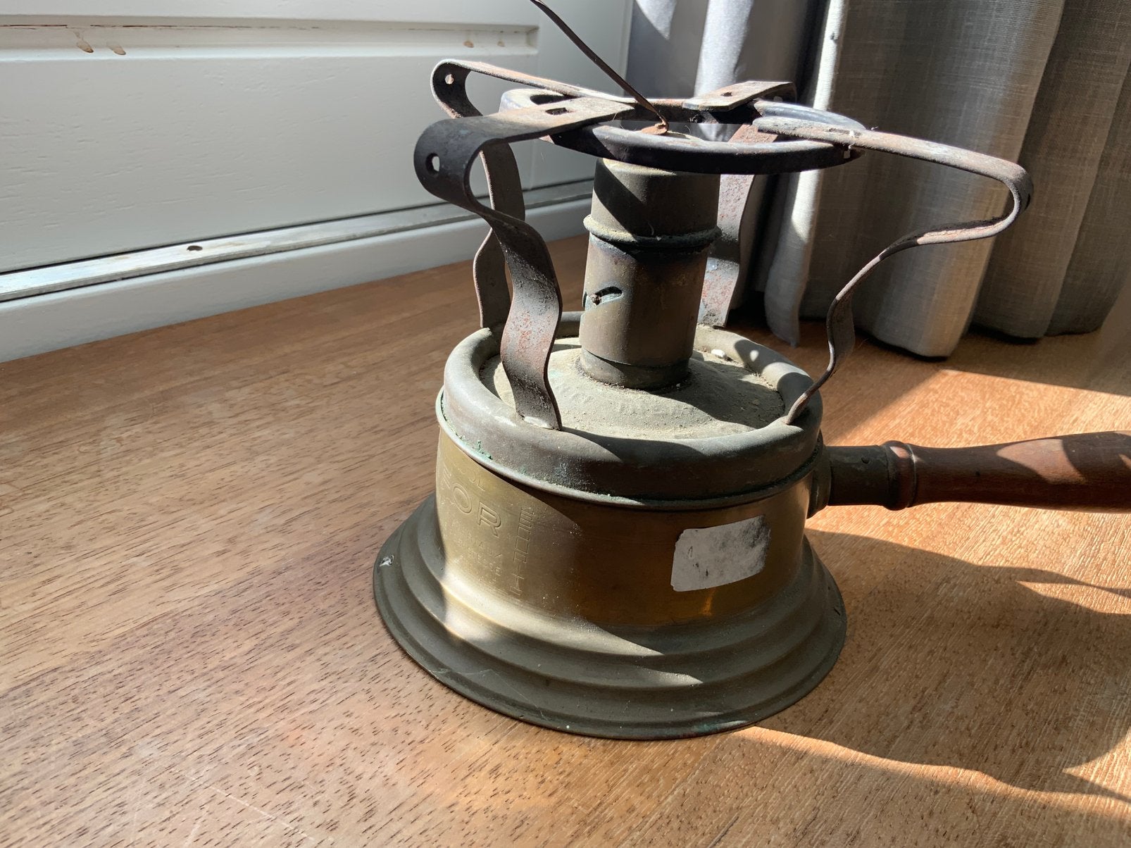 Antieke Messing Spiritusbrander Clamfor Frankrijk, ca. 1920, Ophalen of Verzenden