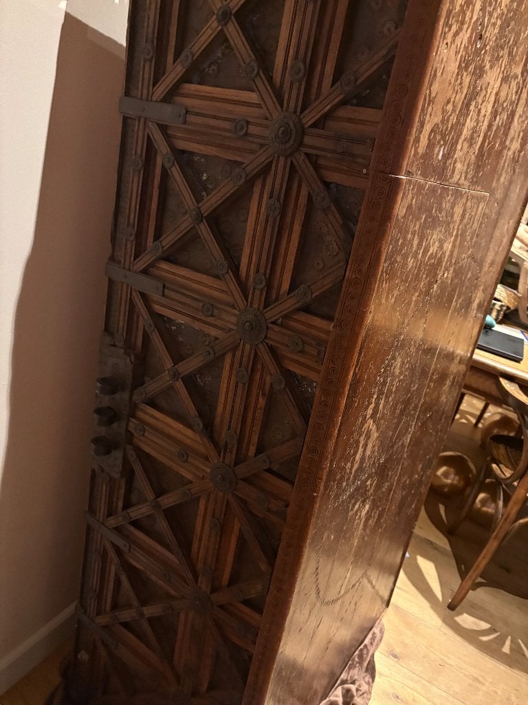 Grote antieke vintage kist uit India, Ophalen