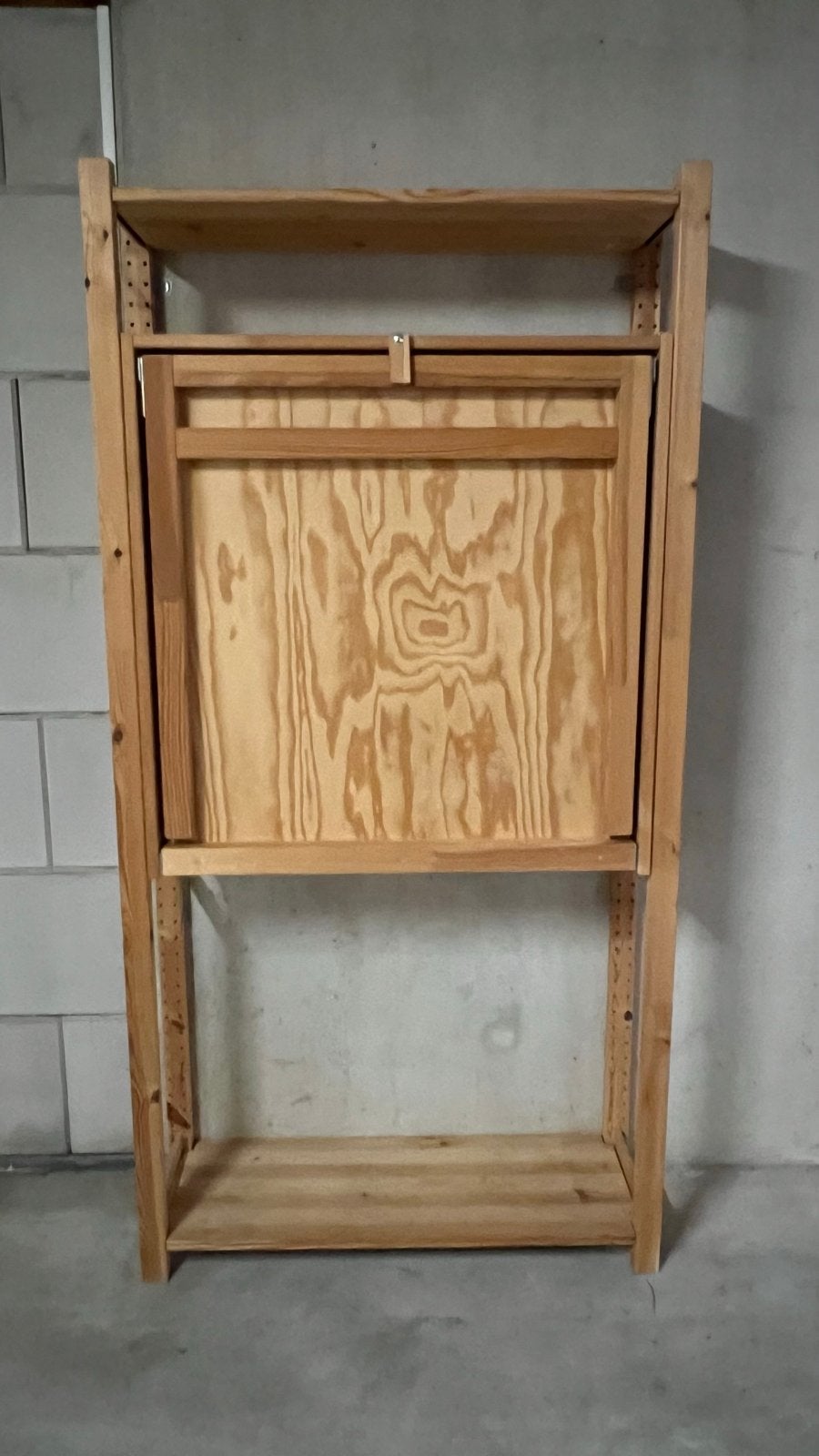 IKEA IVAR kast met uitklapbare tafel / bureau – hout, Ophalen, Opbergruimte, Gebruikt, Hout
