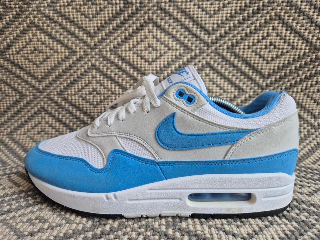 Nike Air Max 1
White University Blue 44, Blauw, Nike, Ophalen of Verzenden, Sneakers of Gympen