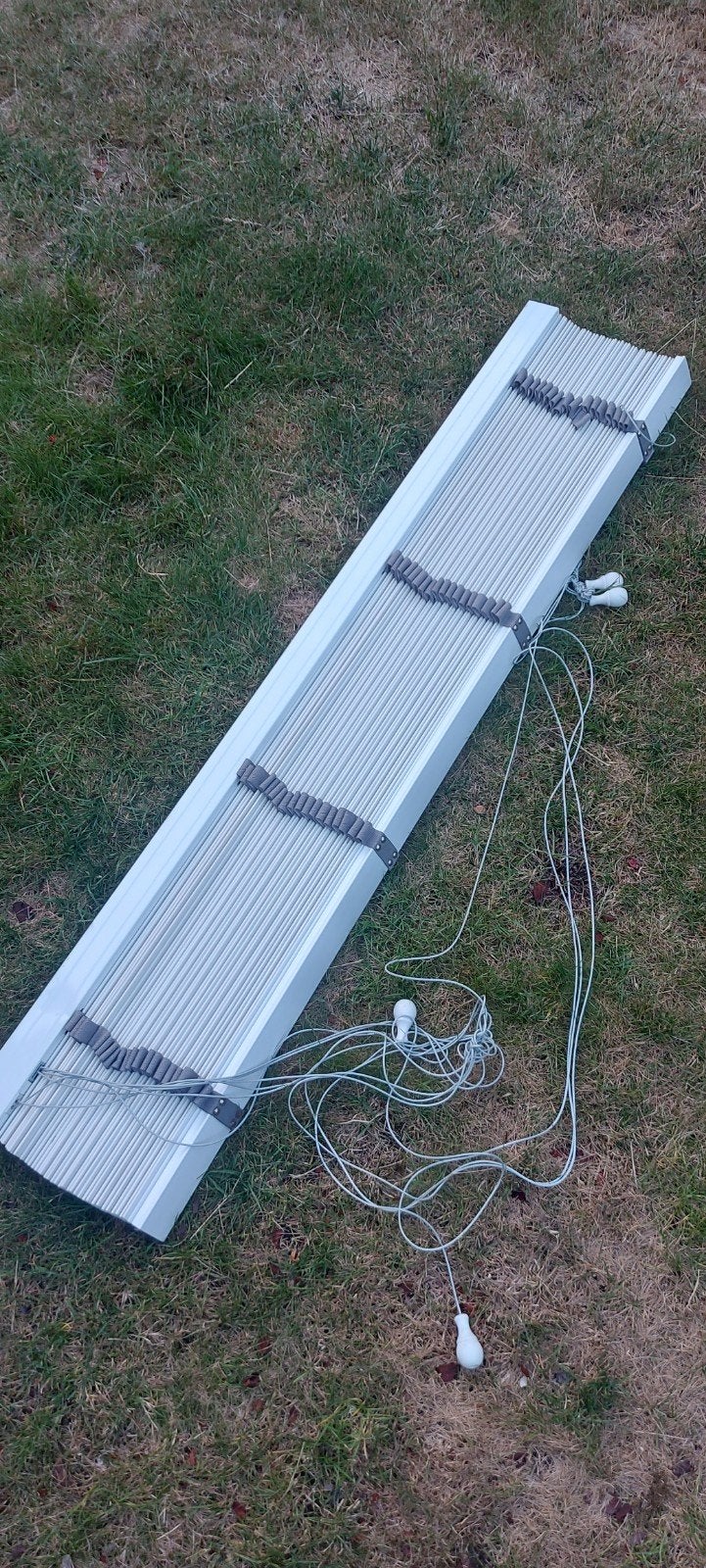 Gratis: Jaloezieën faux wood, breedte 140cm, Ophalen, Jaloezie, Wit, Hout