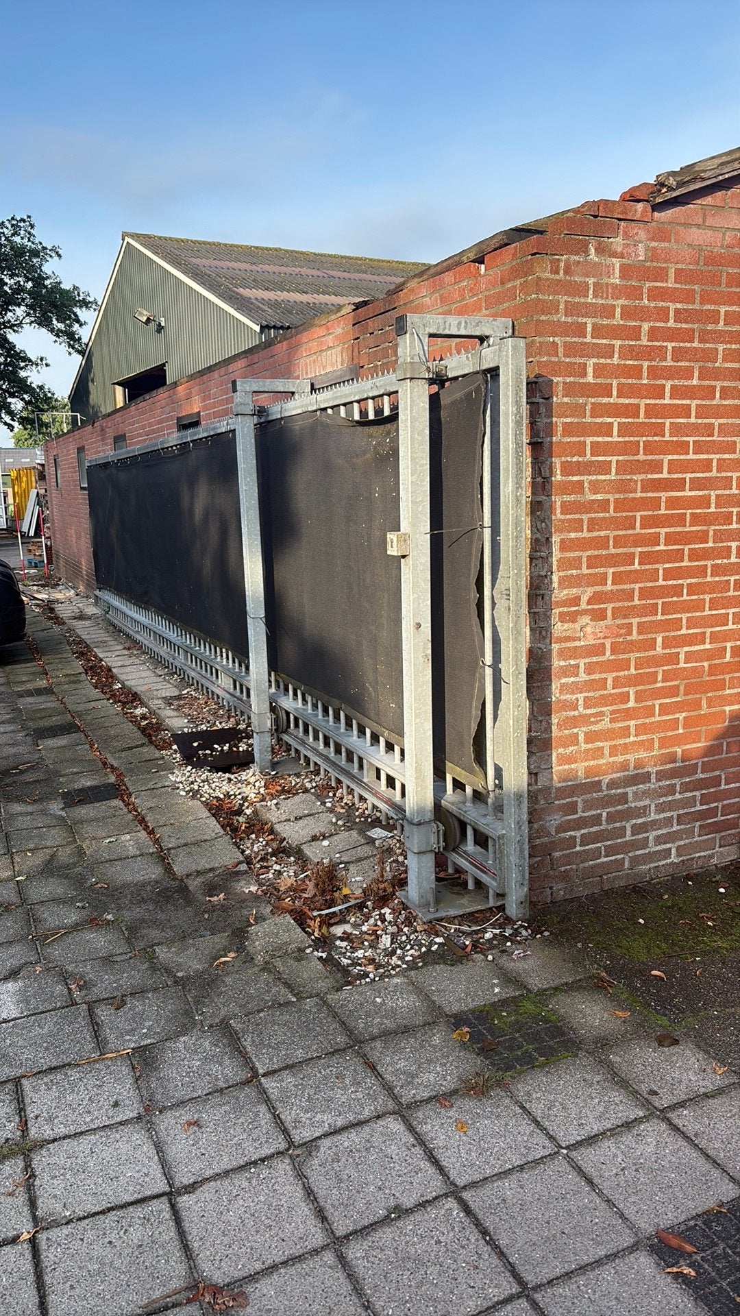 Schuifpoort, Ophalen of Verzenden, Zo goed als nieuw, IJzer, Spijlenhekwerk