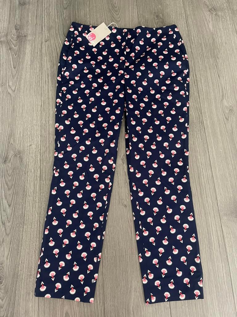 BODEN stretch broek met retroprint maat 40 nieuw, Kleding | Dames, Maat 38/40 (M), Blauw, Ophalen of Verzenden, Zo goed als nieuw