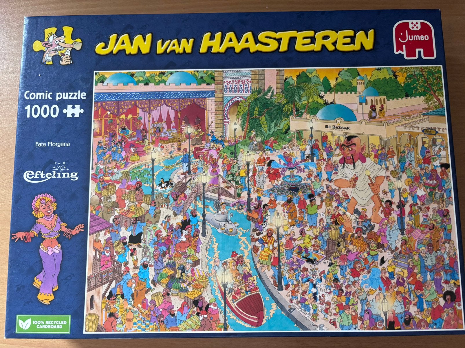 Jan van Haasteren 1000 stukjes “efteling”, Ophalen, 500 t/m 1500 stukjes, Zo goed als nieuw