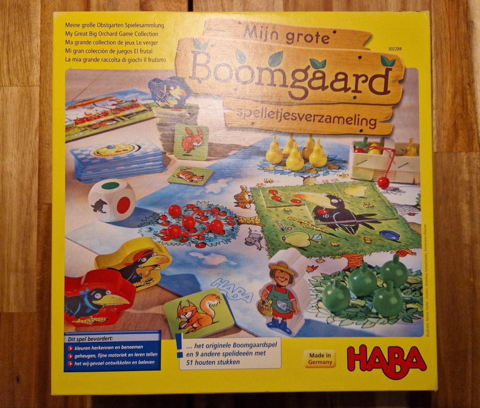 HABA Mijn Grote Boomgaard Spelletjesverzameling, Een of twee spelers, Ophalen, Gebruikt, HABA