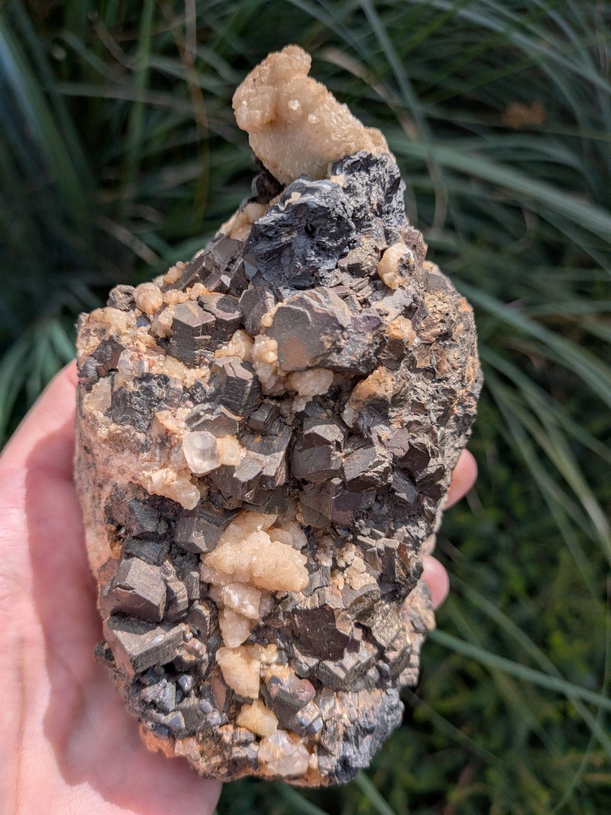 pyrrhotien, galeniet en calciet, Verzamelen, Mineralen en Fossielen, Ophalen of Verzenden