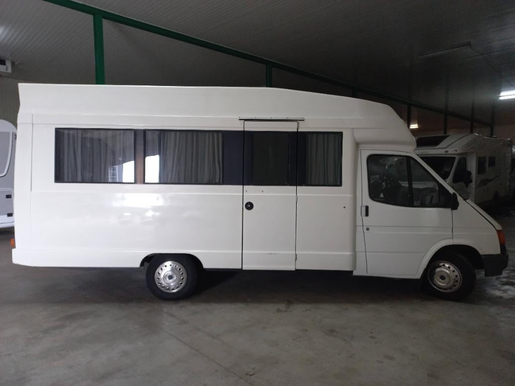 1988 Ford Transit VIP Directiewagen 9 persoons camper kent., Auto's, Achterwielaandrijving, 0 kg, Wit, Bedrijf