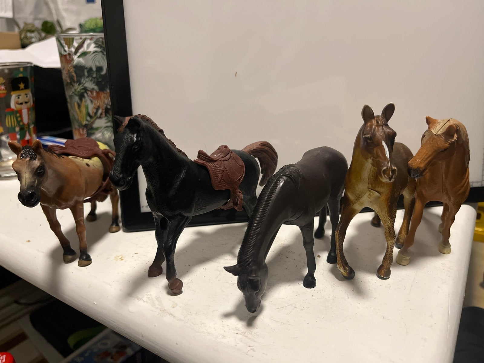 Verzameling van 5 paardenfiguren, Made in China 1999, Ophalen of Verzenden, Gebruikt